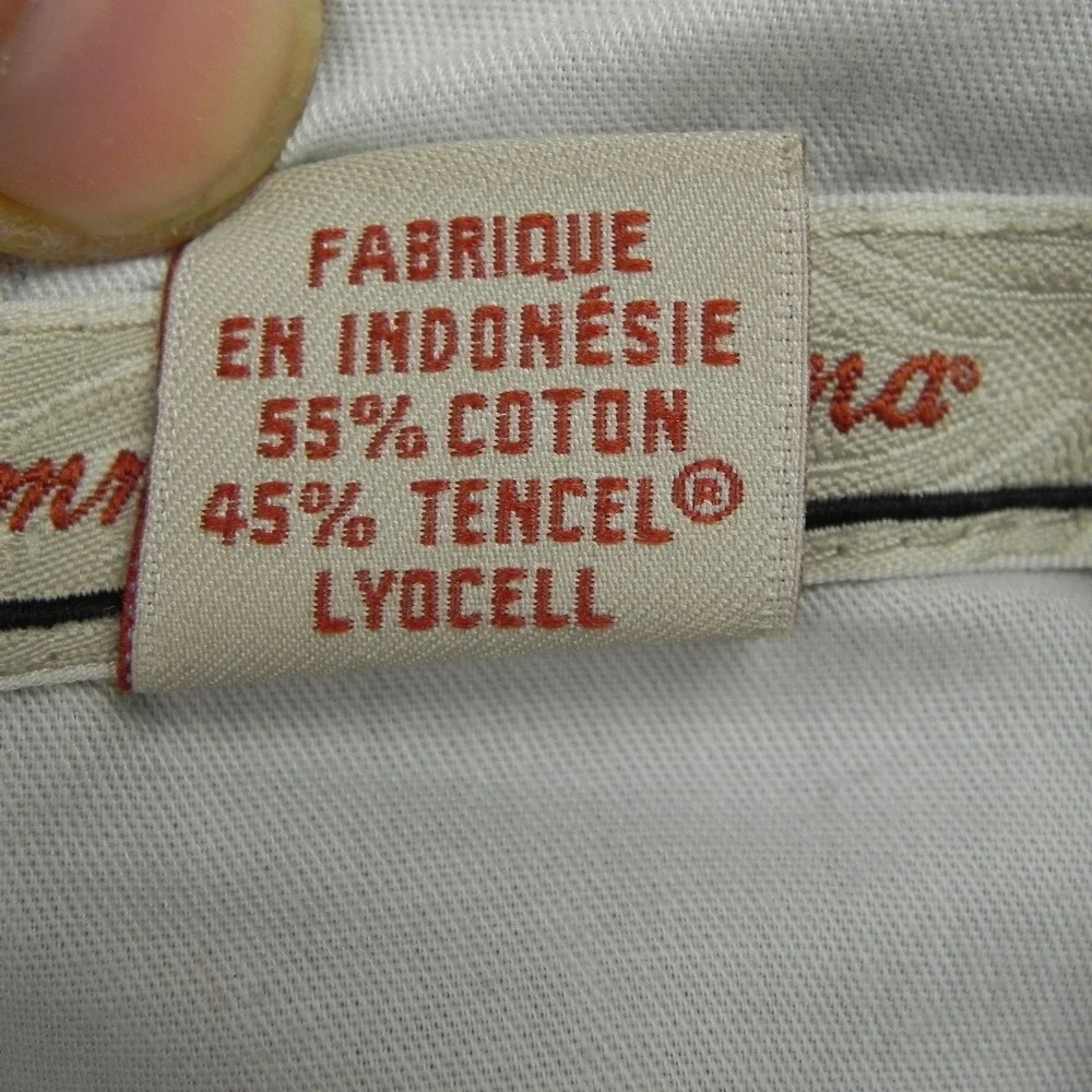 Tommy Bahama Cargo Shorts Mens Large L Green Cotton Tencel Elastic Waist Casual